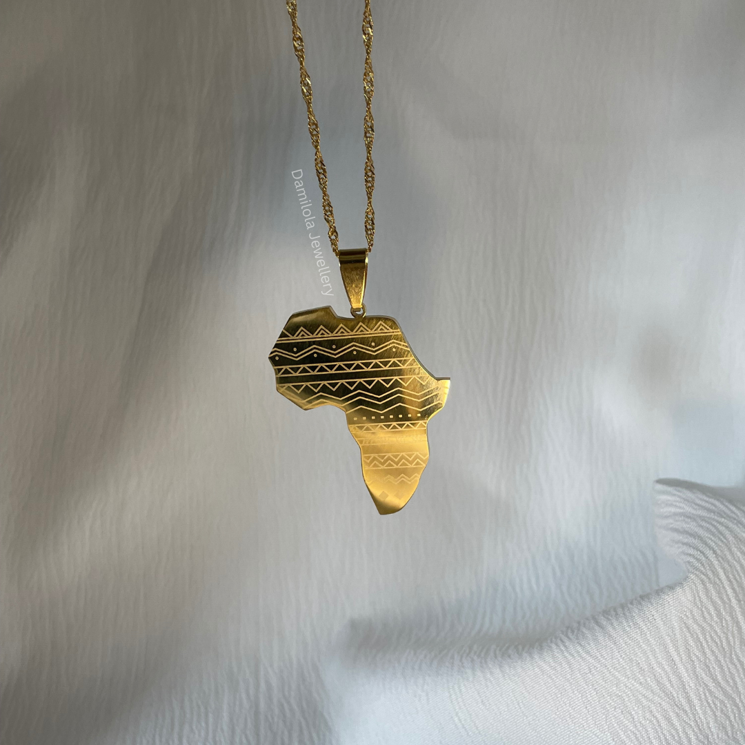 Patterned Africa Necklace