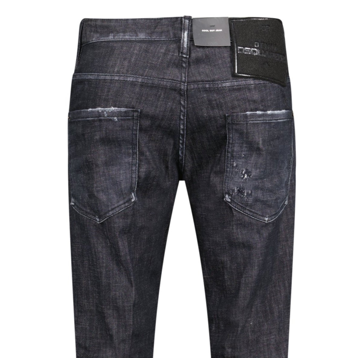 DSquared2 'Cool Guy' Felt Logo Slim Fit Jeans Black