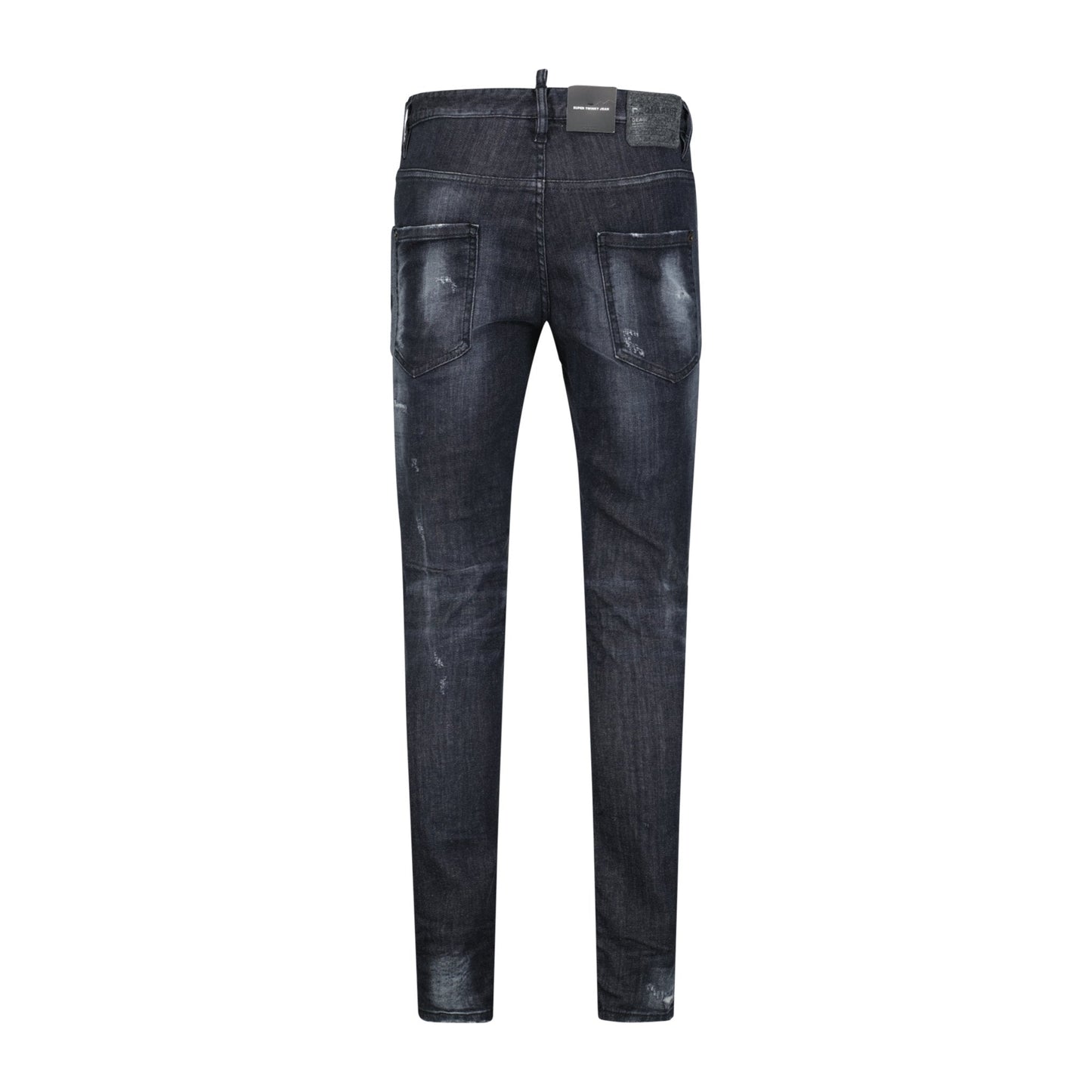 DSquared2 'Super Twinky Jean' Felt Logo Slim Fit Jeans Black