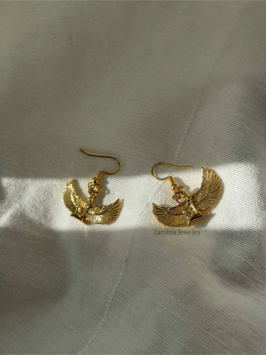 Goddess Isis Earrings - Gold/Silver
