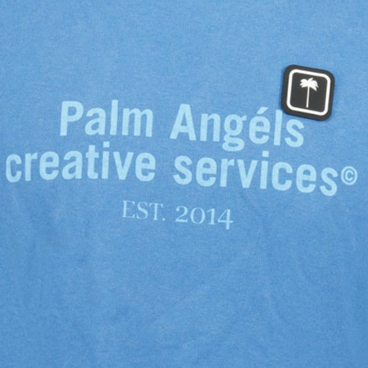 Palm Angels Creative Services T-Shirt Blue