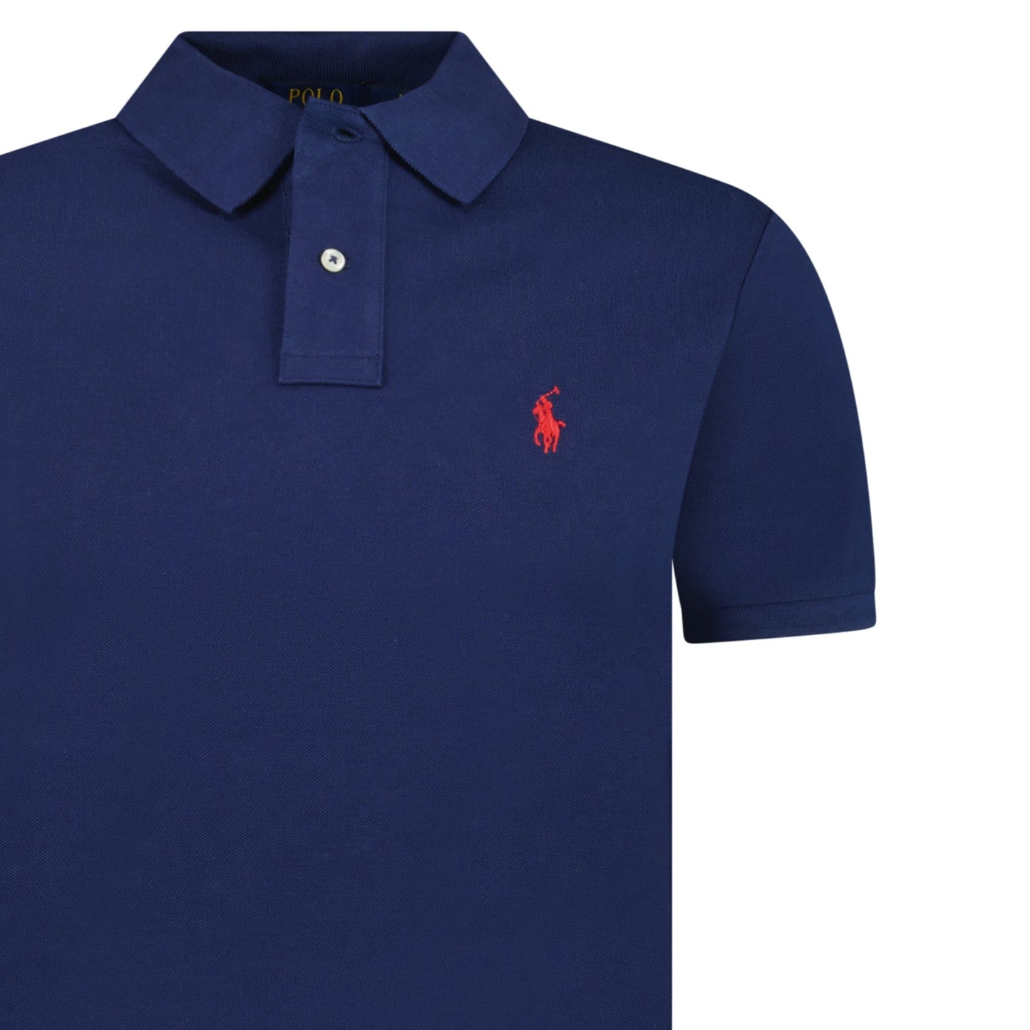 Polo Ralph Lauren Mesh Slim Fit Polo Shirt in Navy