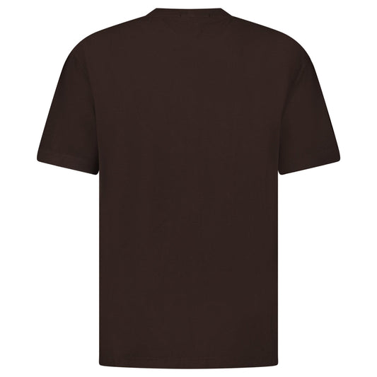 Stone Island Ghost Slim Fit T-Shirt in Cotton Jersey in Dark Brown