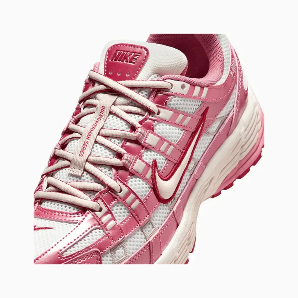 Nike P-6000 White Silt Red Peony W