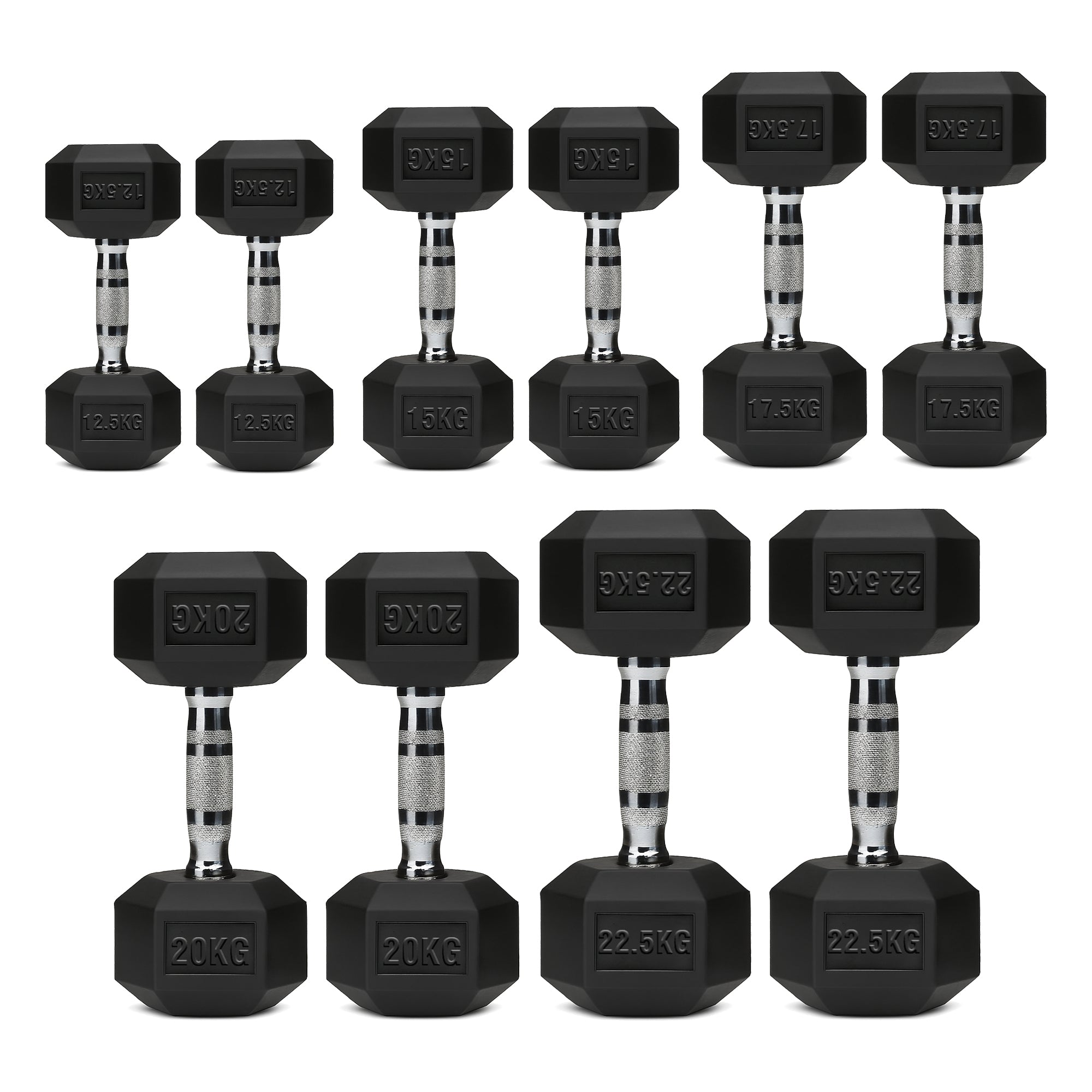 Hex Dumbbells 5 Tier Rack with or without Weights & Bench – Vertical Dumbbell Storage Stand for Home Gym
