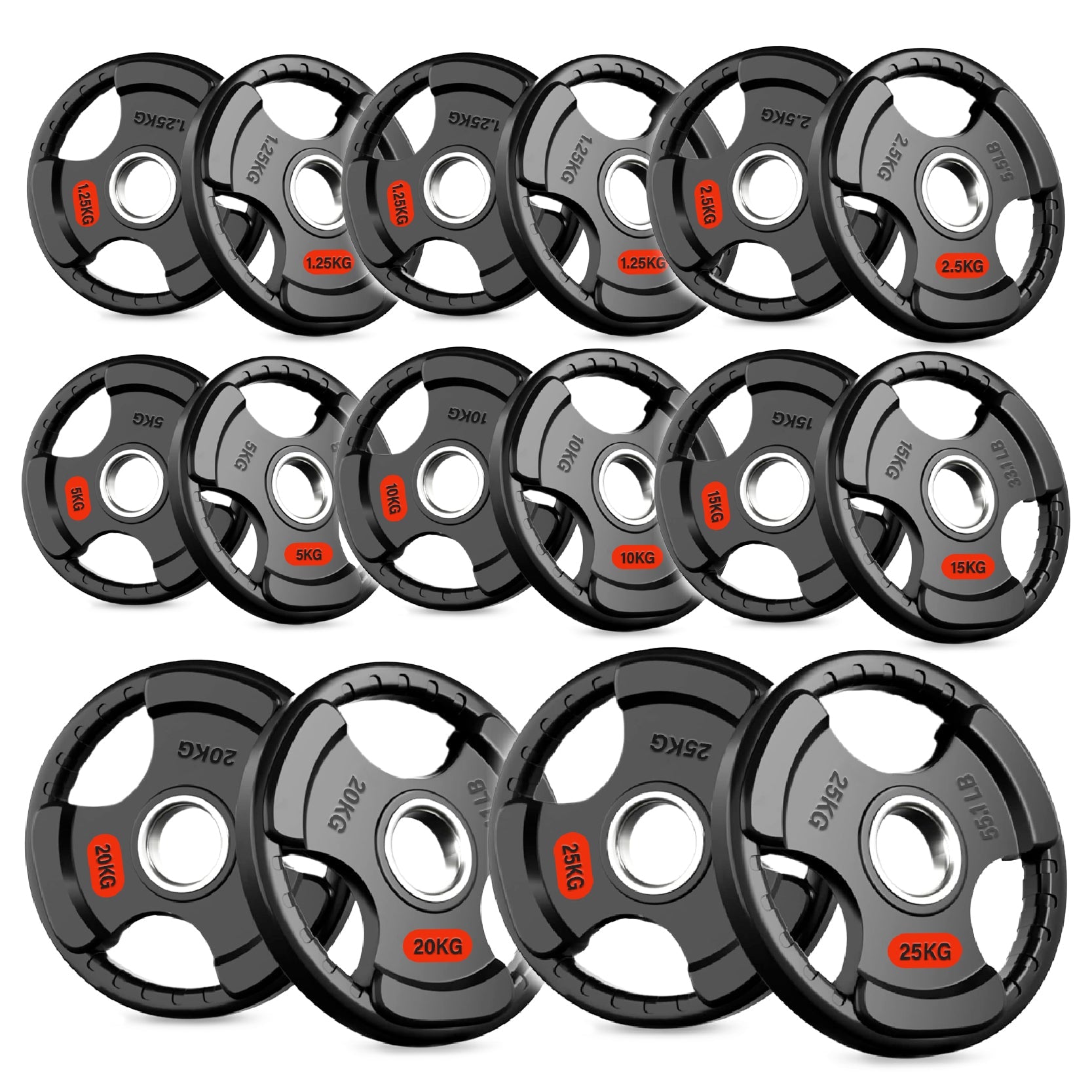 Tri-Grip Weight Plates