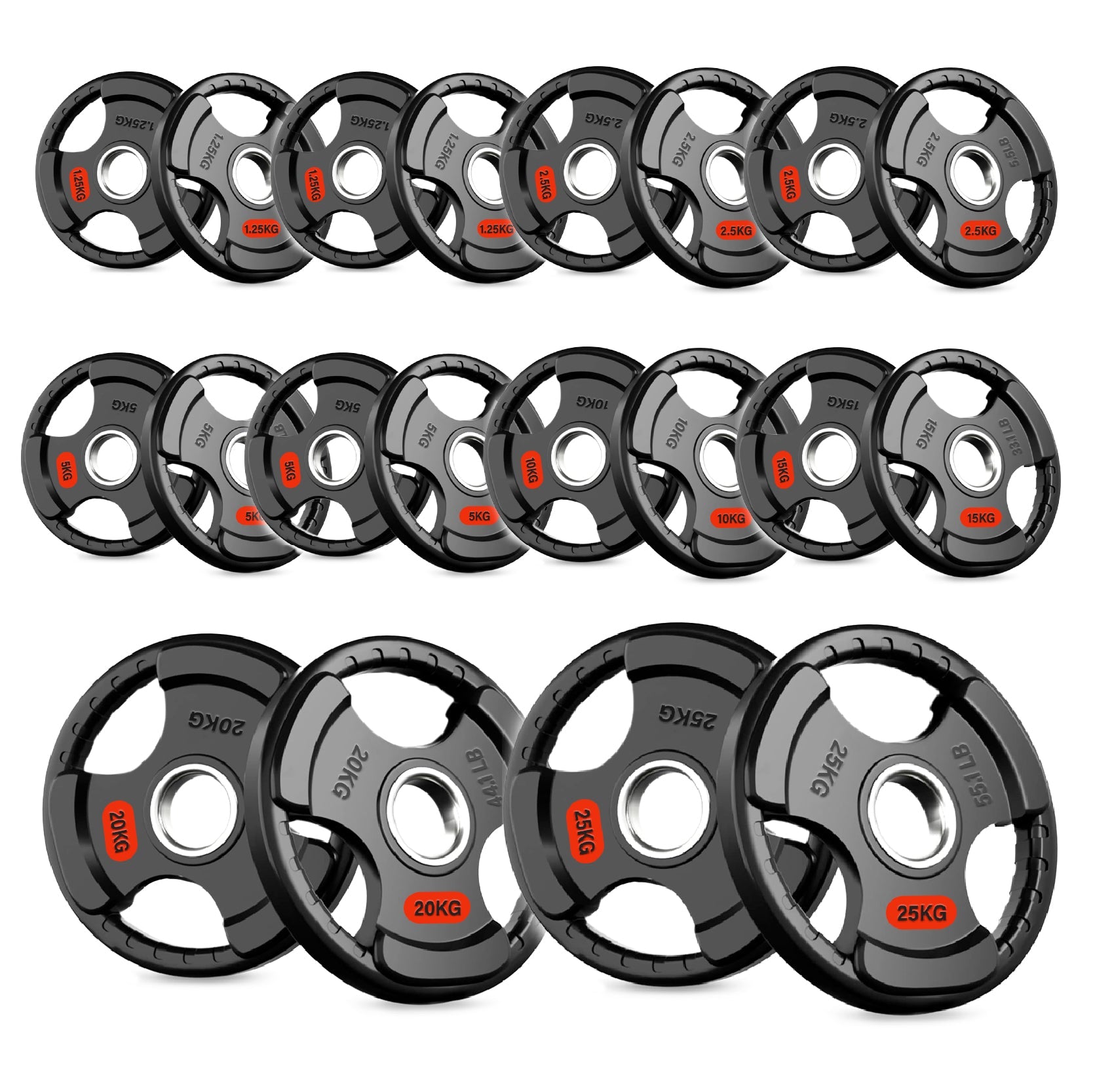 Tri-Grip Weight Plates