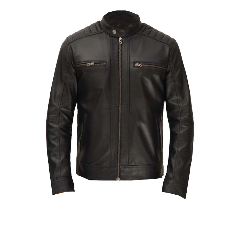 Men's Genuine Leather Jacket | Black - The Rising Fenix