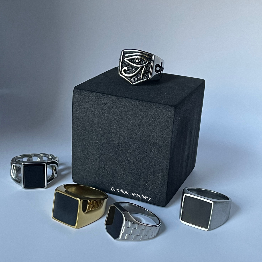 Eye Of Ra Ankh Ring - Silver