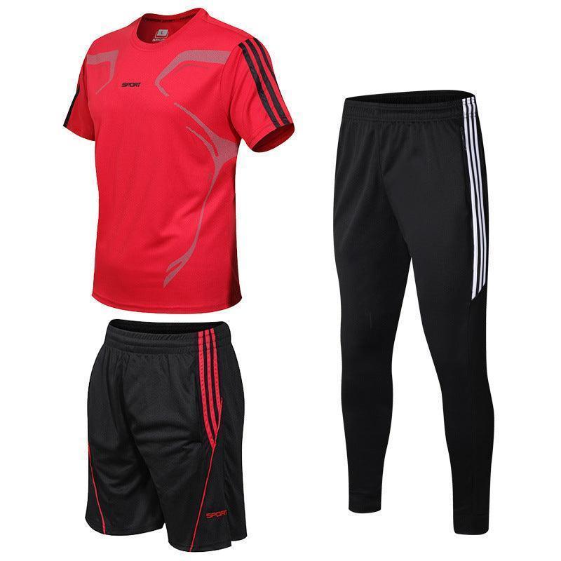 3 Piece Sports T-Shirt Tracksuit For Men