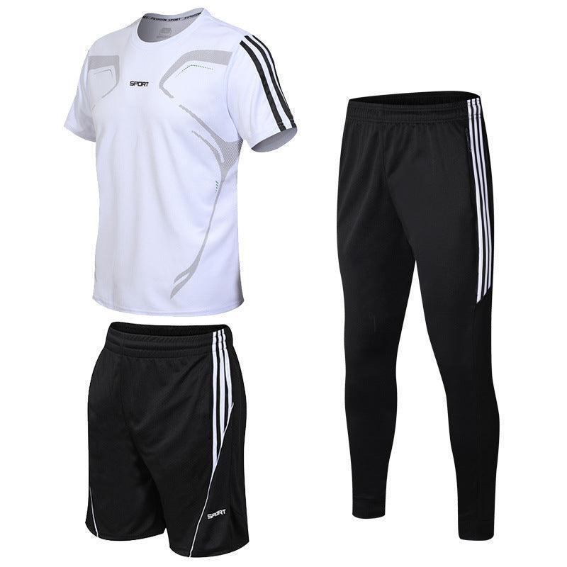 3 Piece Sports T-Shirt Tracksuit For Men