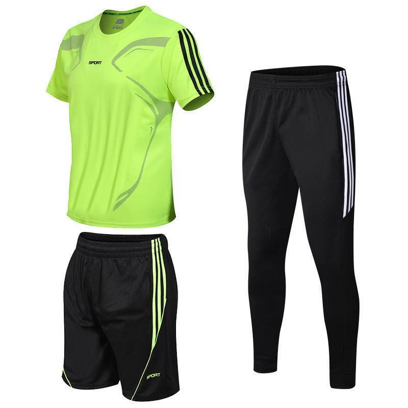 3 Piece Sports T-Shirt Tracksuit For Men