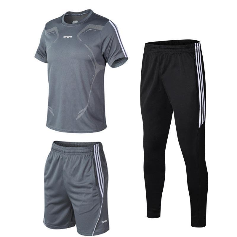 3 Piece Sports T-Shirt Tracksuit For Men