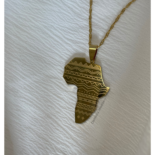 Patterned Africa Necklace