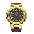 Men's Dual Display Digital Military Quartz Watch Featuring an Alarm Clock, Chronograph, And Multifunctional Luminous Capabilities
