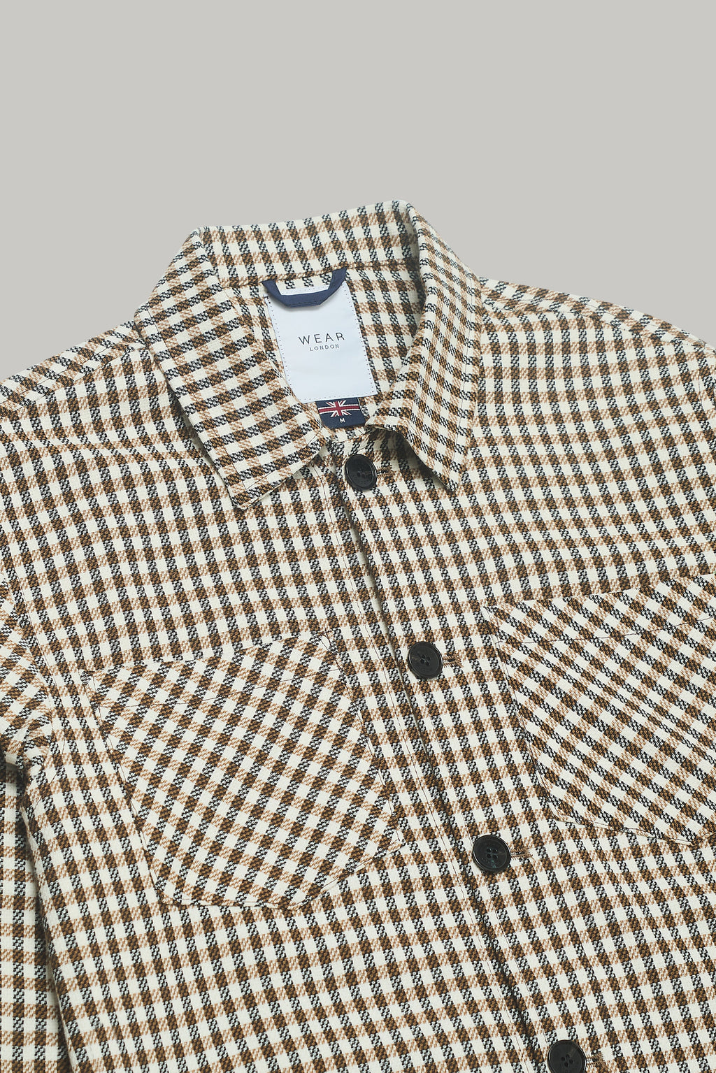 Turner Shacket - Tan Check Silvia