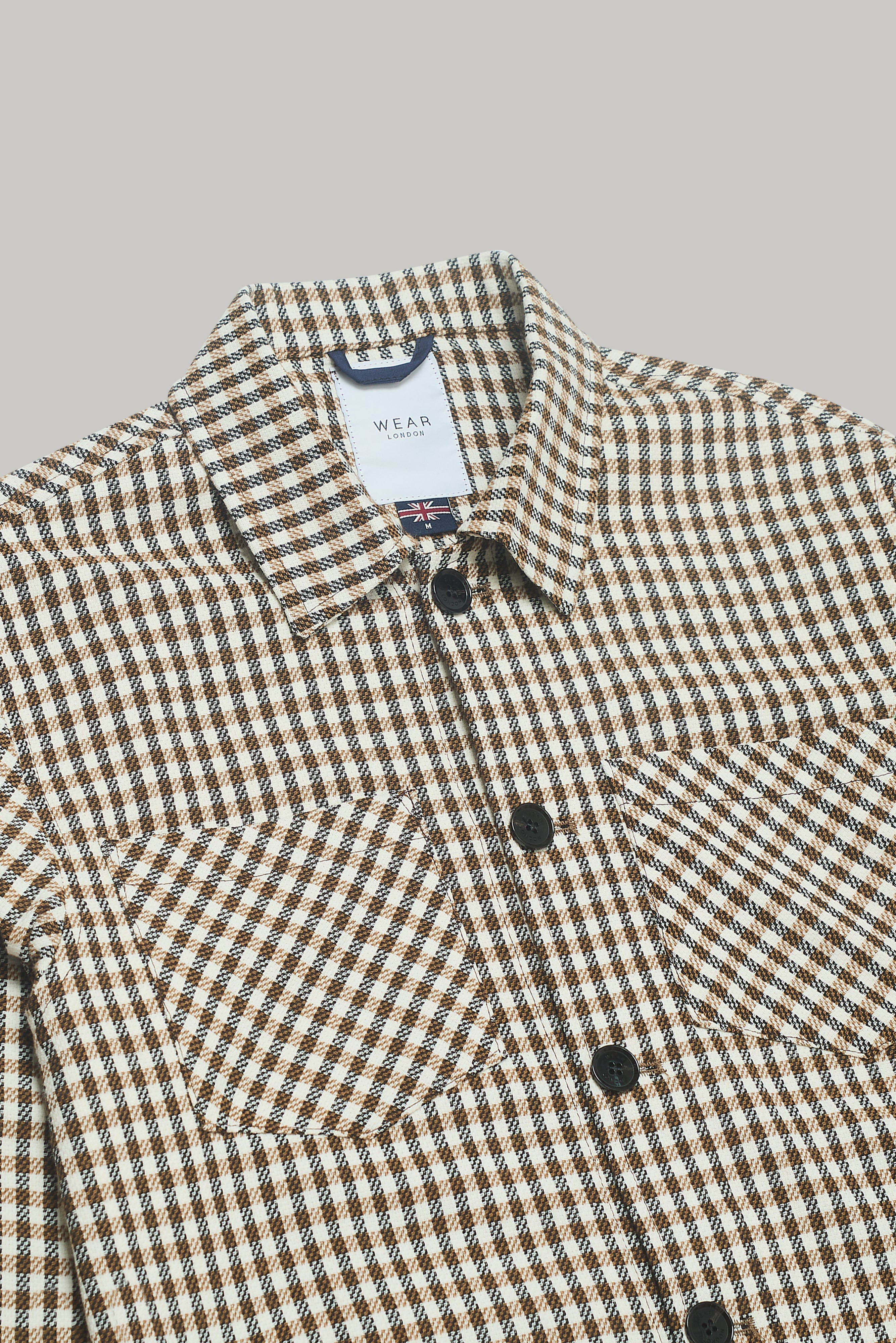 Turner Shacket - Tan Check Silvia