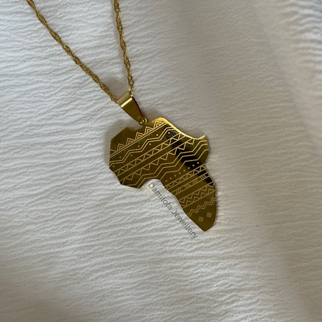Patterned Africa Necklace