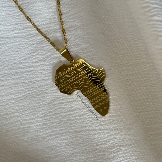 Patterned Africa Necklace