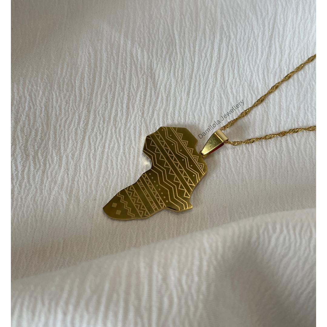 Patterned Africa Necklace
