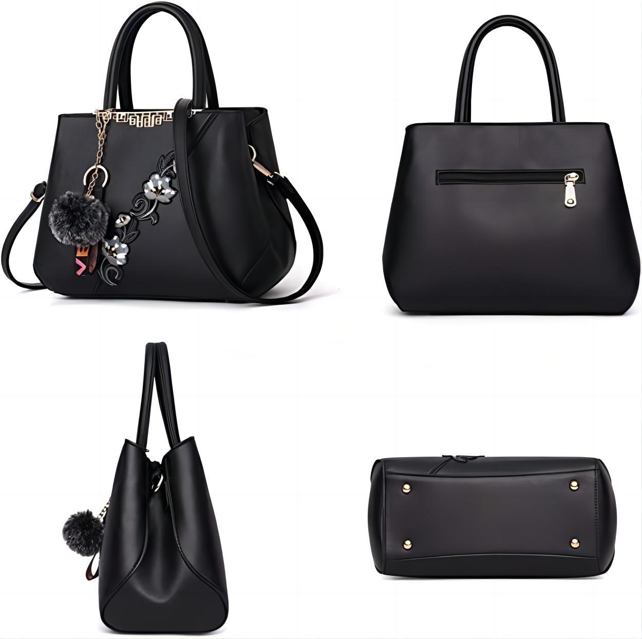 Handbags Fashionable Women's Handbags For Ladies Flower Pattern Crossbody Bags Splicing Color Shoulder Bags