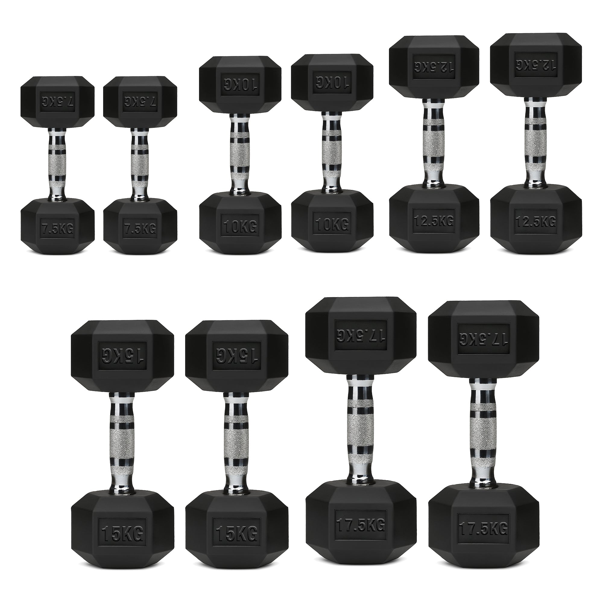 Hex Dumbbells 5 Tier Rack with or without Weights & Bench – Vertical Dumbbell Storage Stand for Home Gym