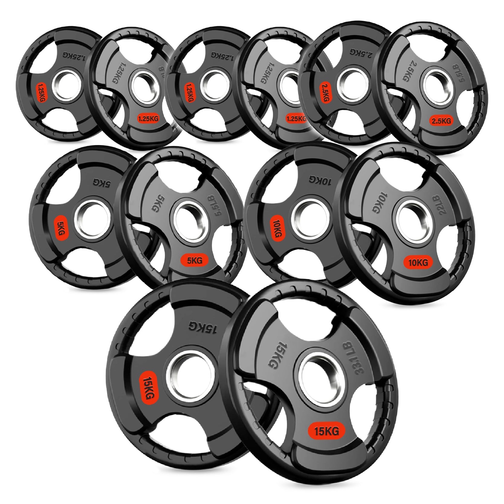 Tri-Grip Weight Plates