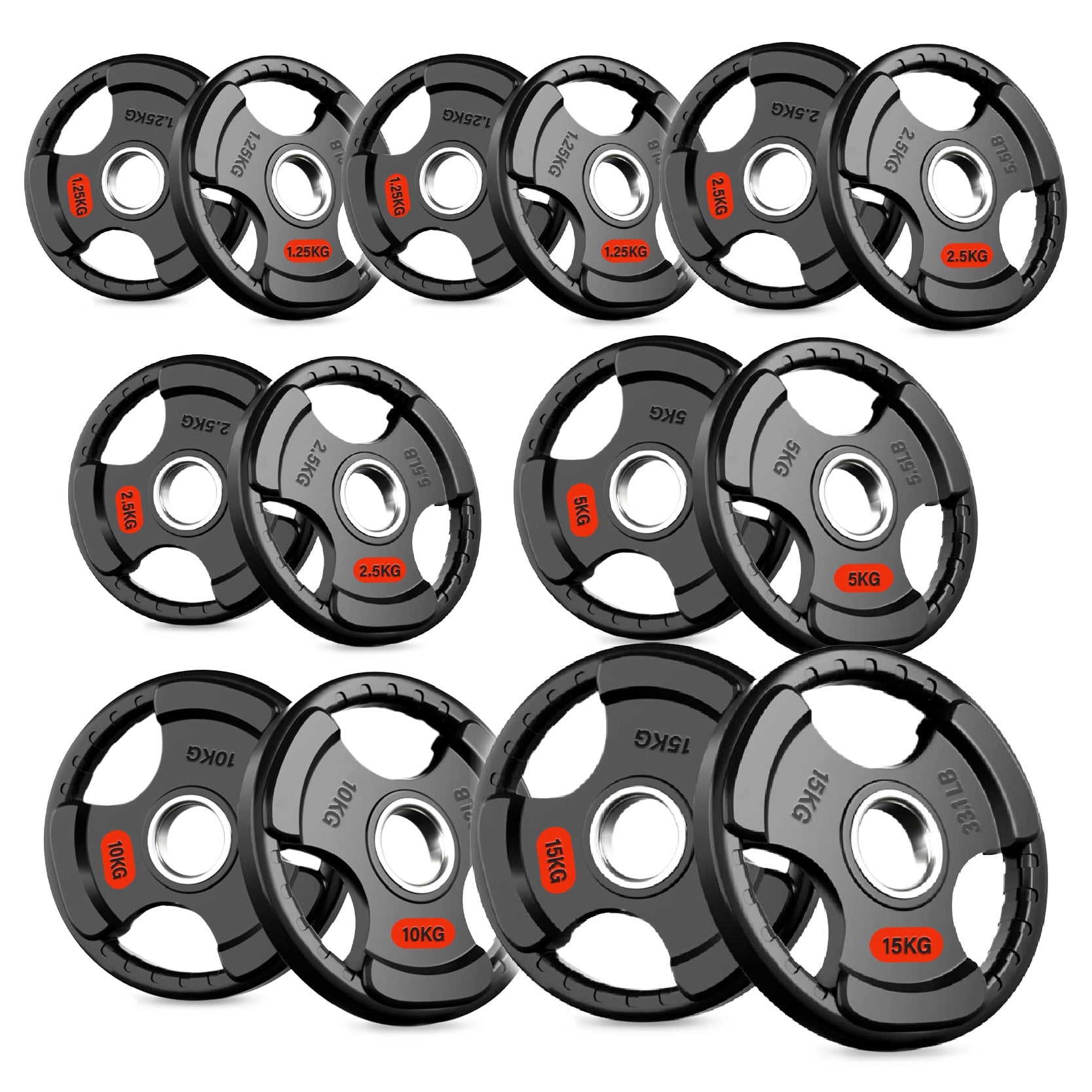 Tri-Grip Weight Plates