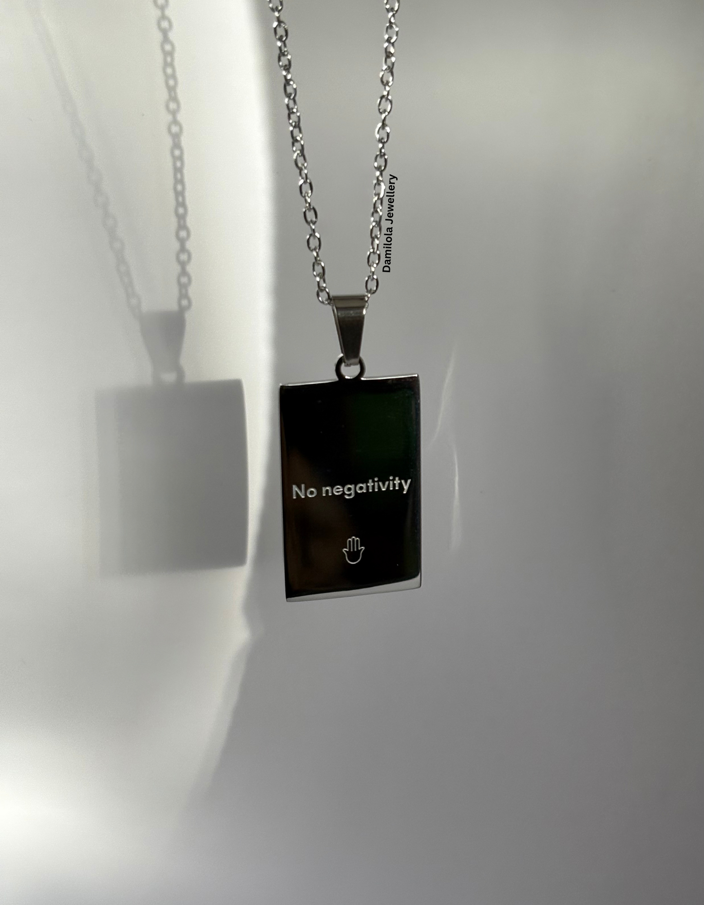 ‘Good energy. No negativity’ Necklace - Gold/Silver - Double Sided