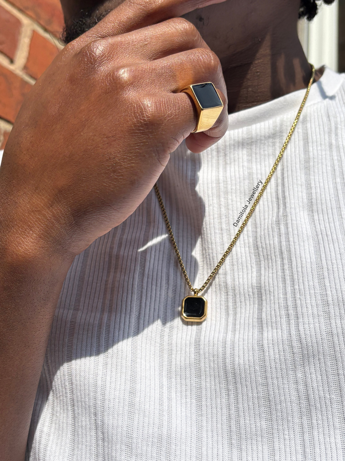 ‘King Noir’ Gold/Silver Necklace