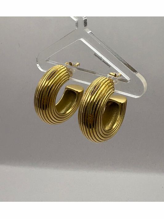 Luxe Gold Chunky ‘Jameila’ Hoop Earrings