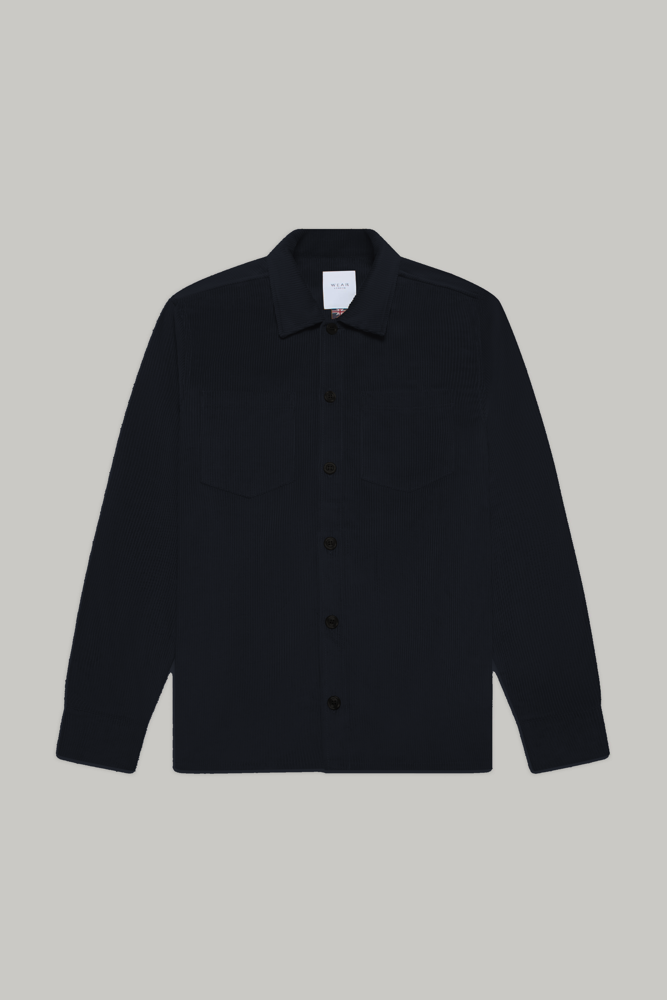 Bart Corduroy Overshirt - Black