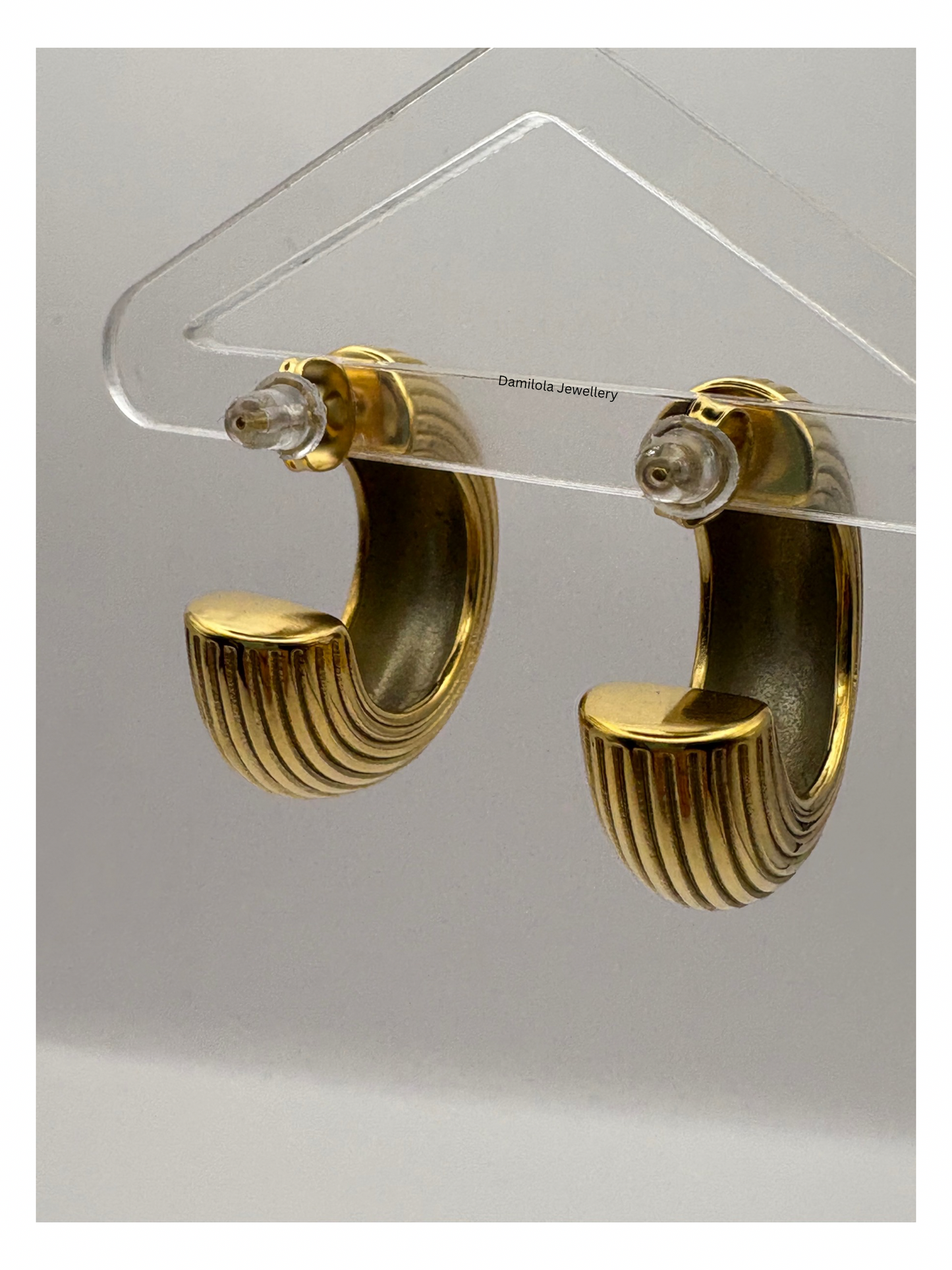 Luxe Gold Chunky ‘Jameila’ Hoop Earrings