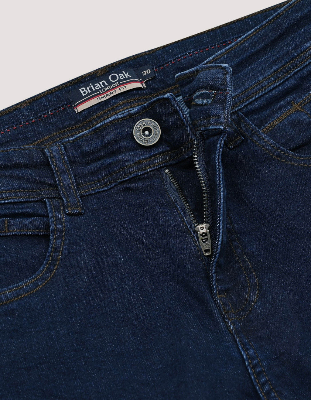 Dark Indigo Stretch Jeans - Classic 5 Pocket Fit