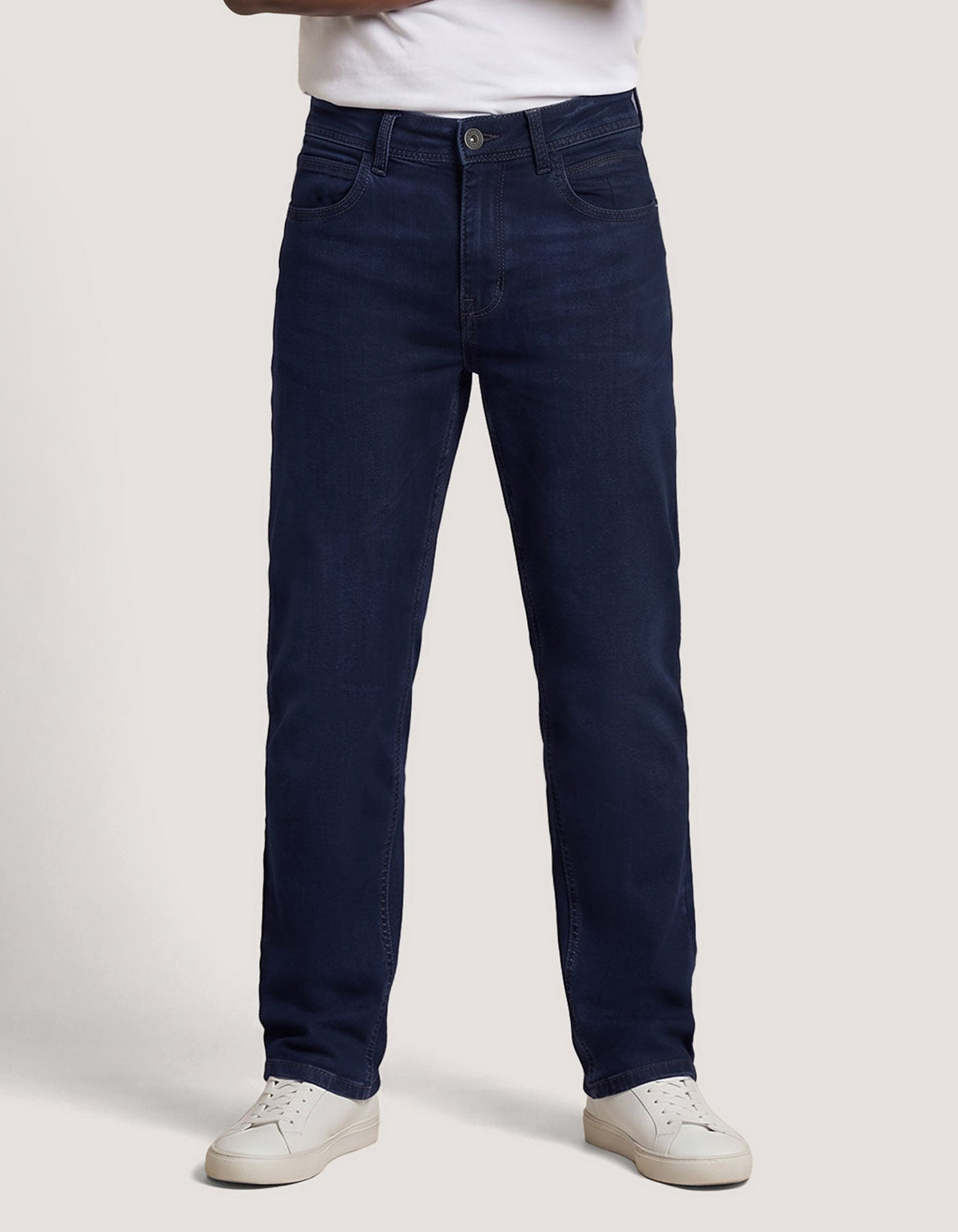 Dark Indigo Stretch Jeans - Classic 5 Pocket Fit