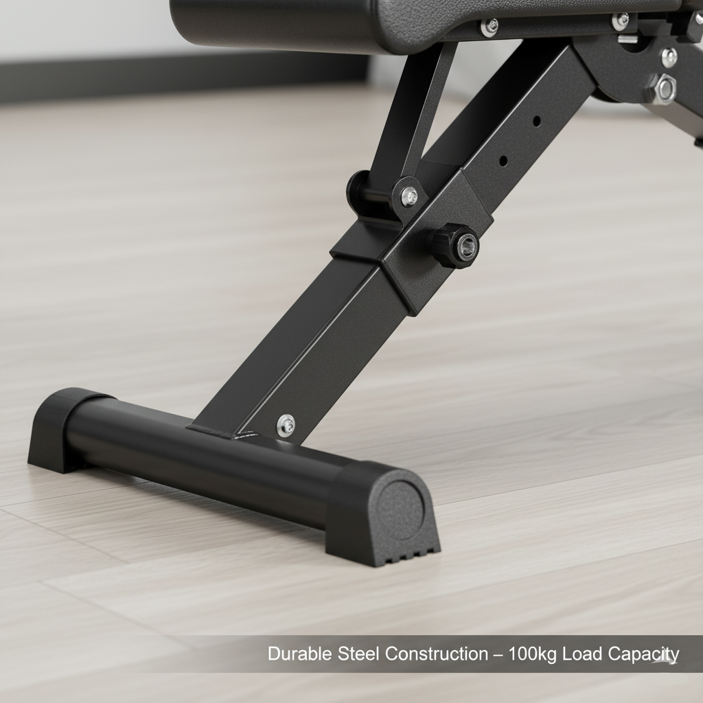 Sharkpower Foldable Adjustable Workout Bench for Home Gym