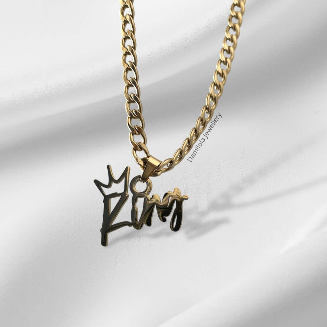 Custom Name Necklace With Crown