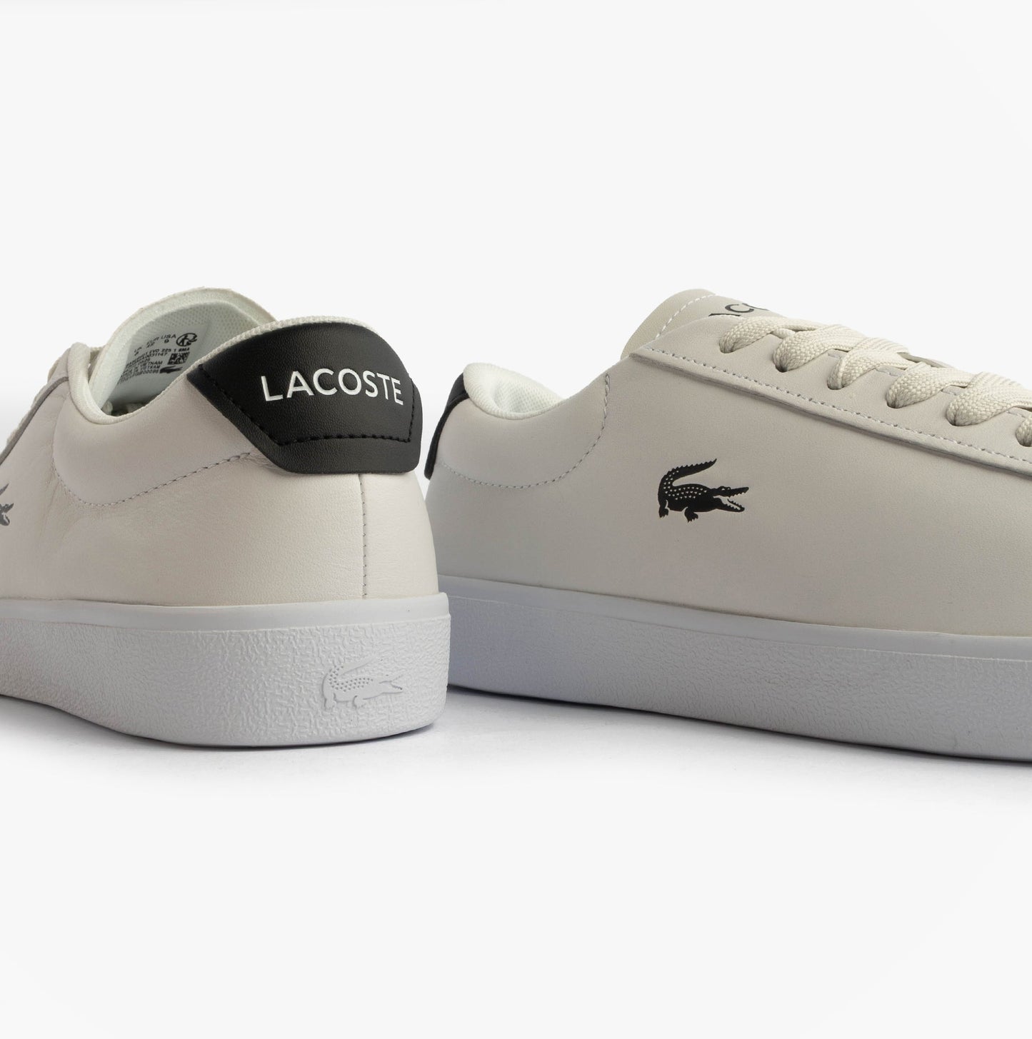 Lacoste BASESHOT EVO Mens Court Trainers Trainers White/Black
