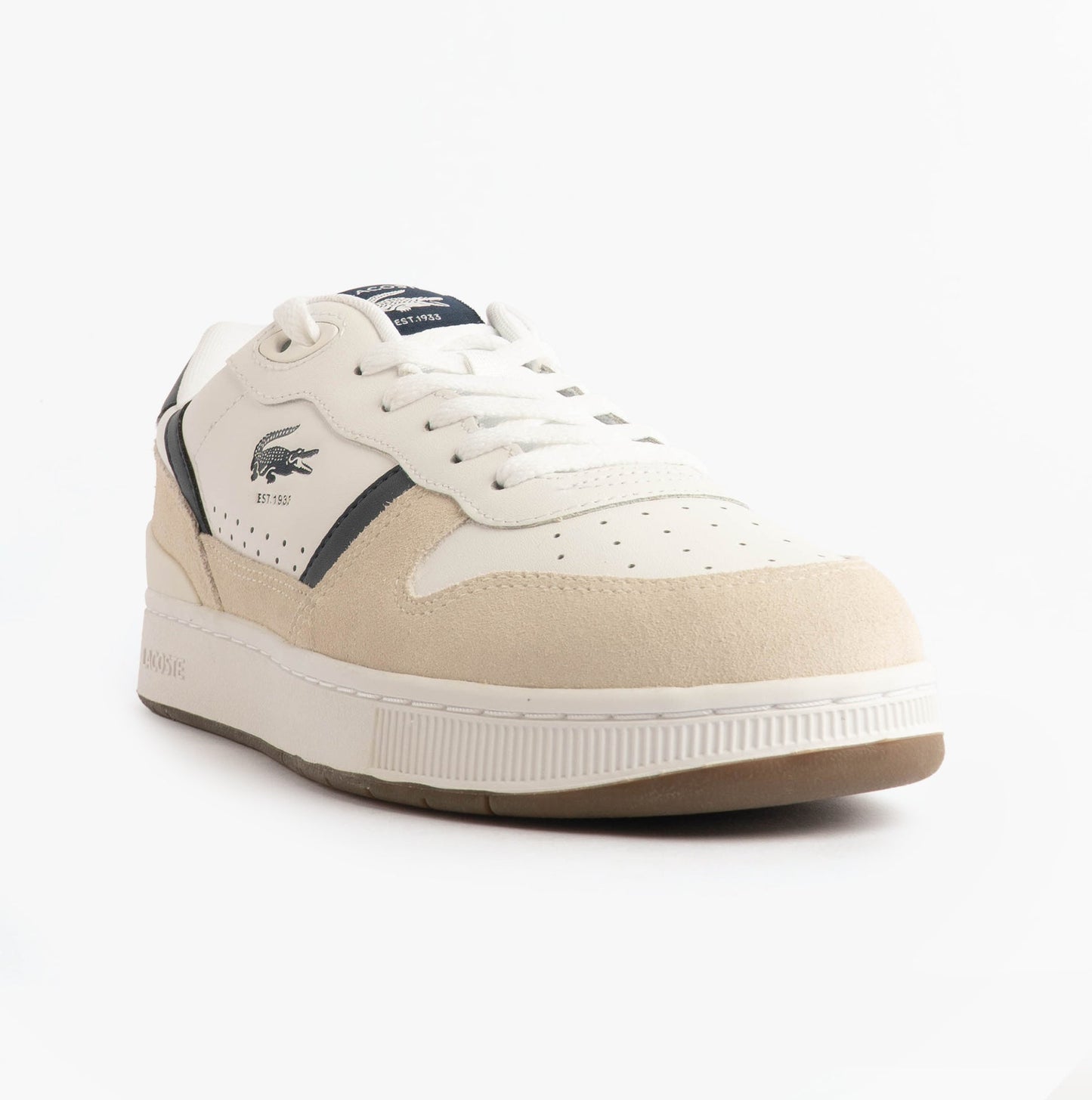 Lacoste T-CLIP SET Mens Court Trainers Trainers White/Navy