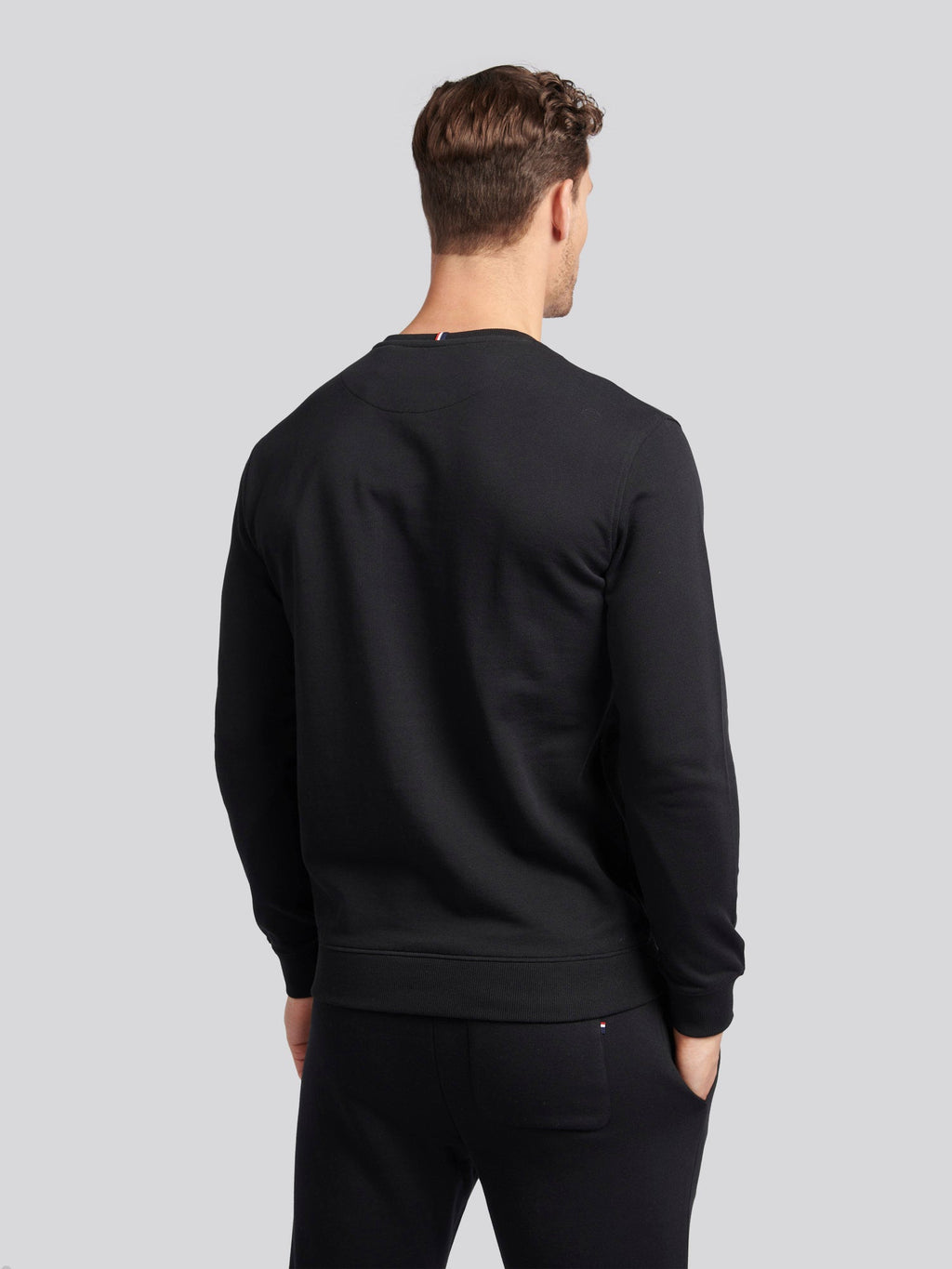 Mens Double Horsemen Sweatshirt Black Bright White DHM