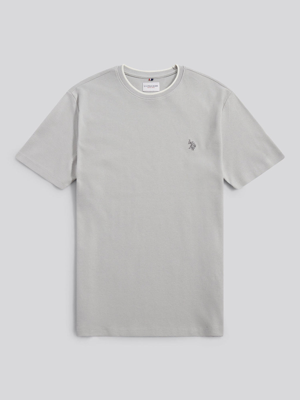 Mens Knit Texture Jersey T-Shirt in High Rise