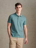 Mens Twill Texture Polo Shirt Arctic