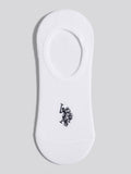 Mens 3 Pack Invisible Trainer Socks Bright White