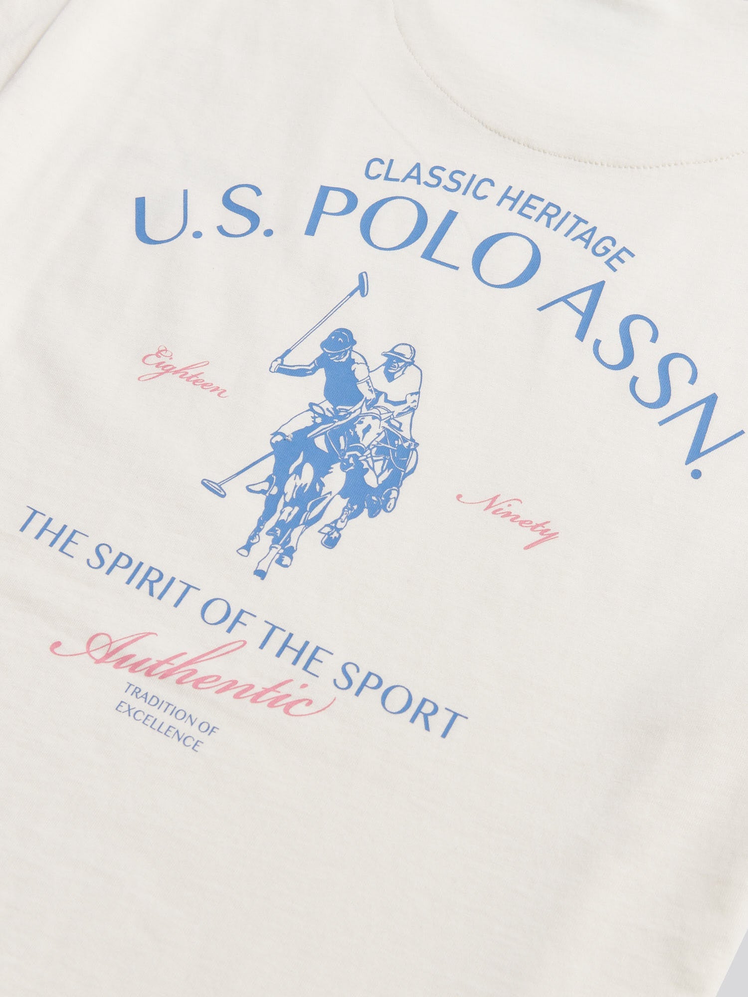 Mens Spirit Of Sport Back Graphic T-Shirt Whisper White