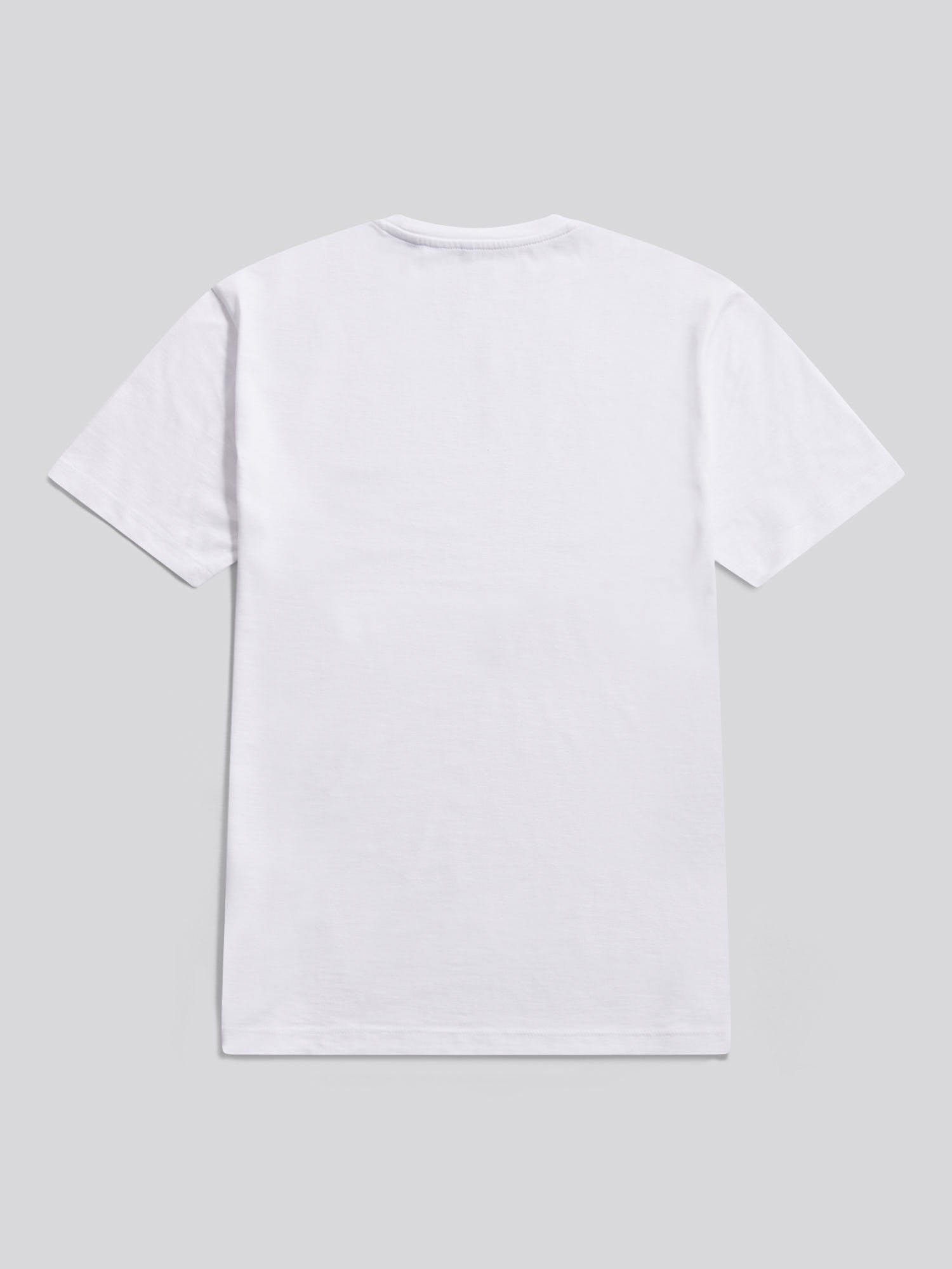 Mens Subtle Texture Double Horsemen T-Shirt Bright White