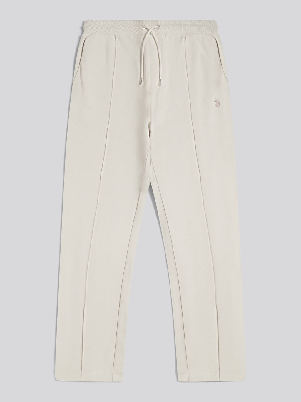 Mens Interlock Pintuck Joggers Beige