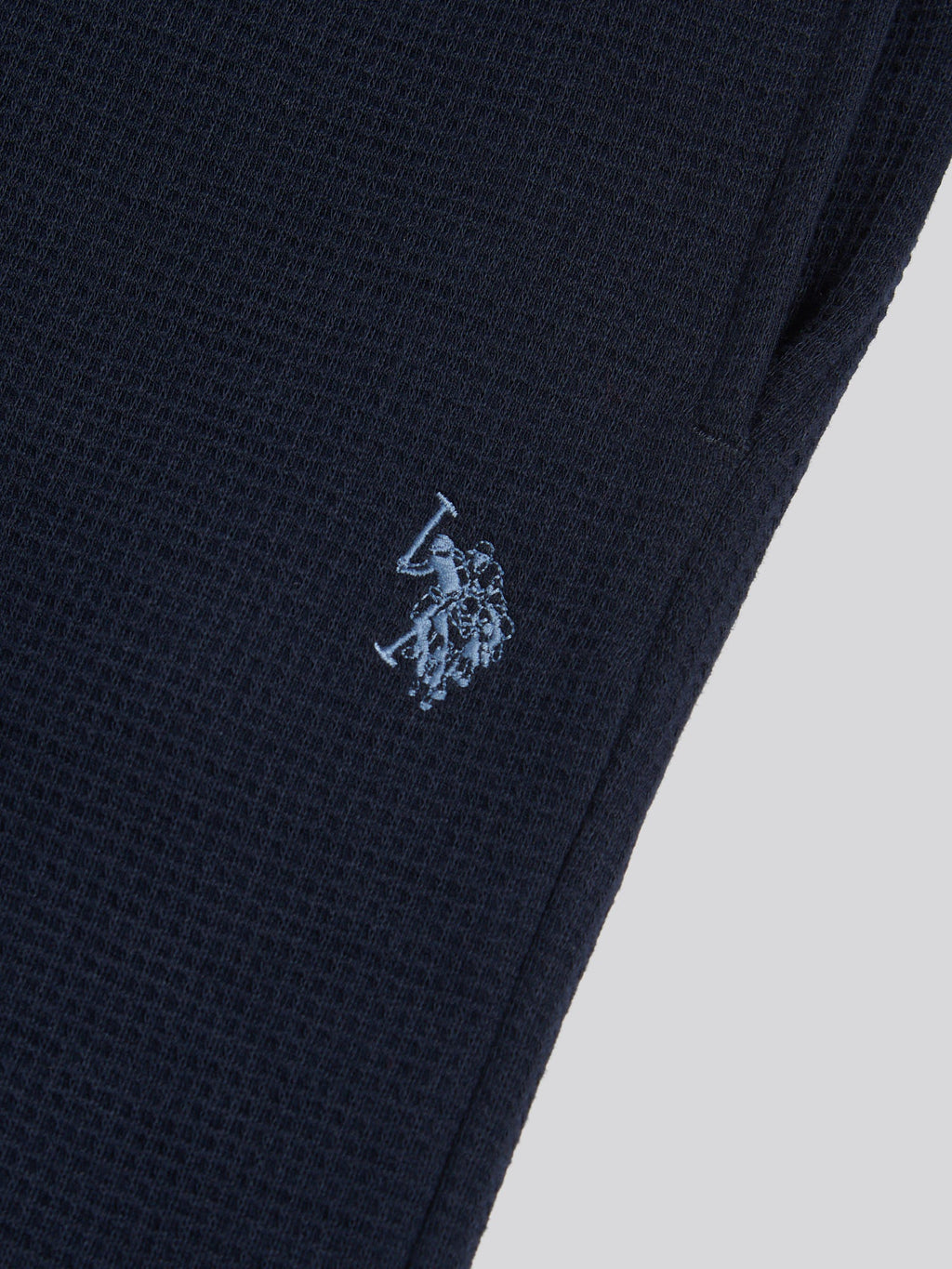 Mens Waffle Sweat Shorts Dark Sapphire Navy