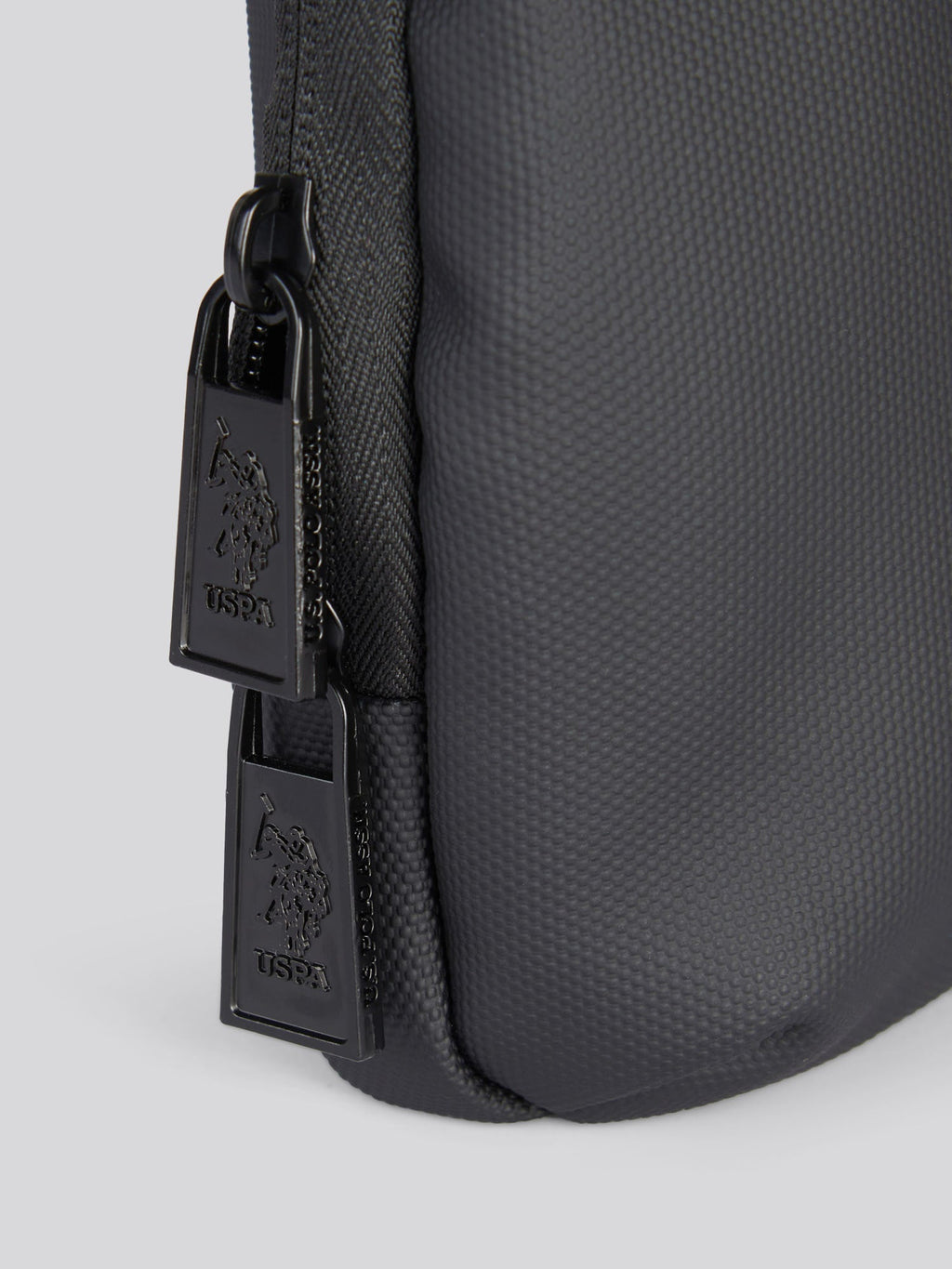 Mens Small Arrowhead Crossbody Bag in Black