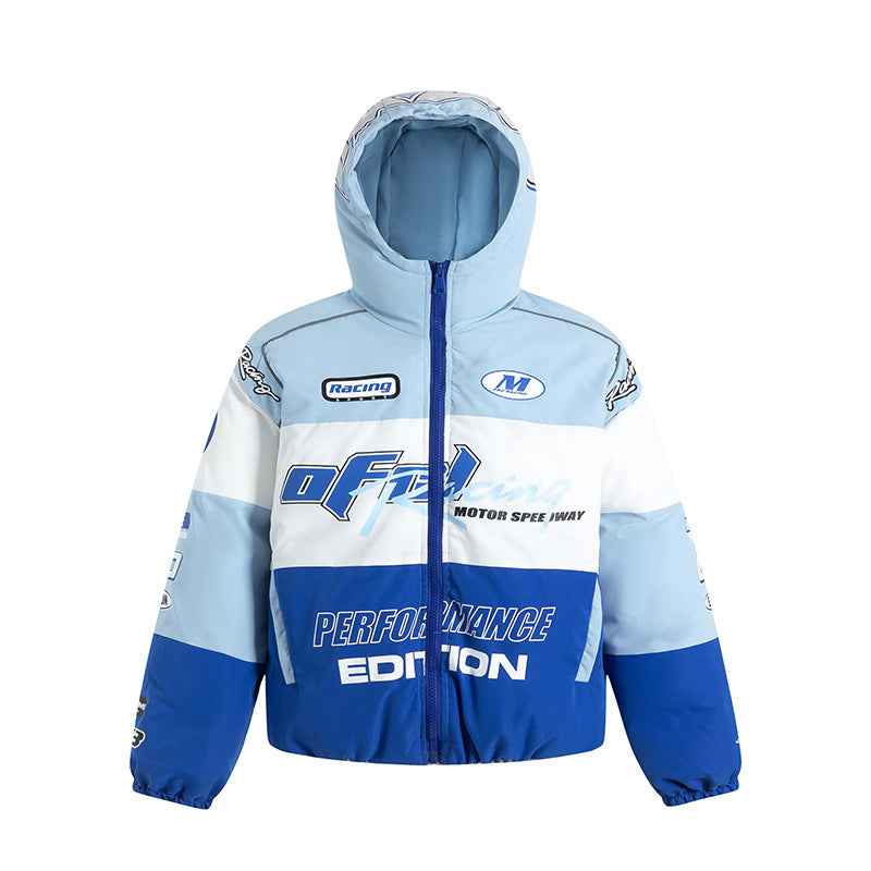 Men’s Winter Jacket - Retro Hooded Black