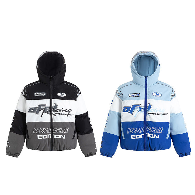 Men’s Winter Jacket - Retro Hooded Black